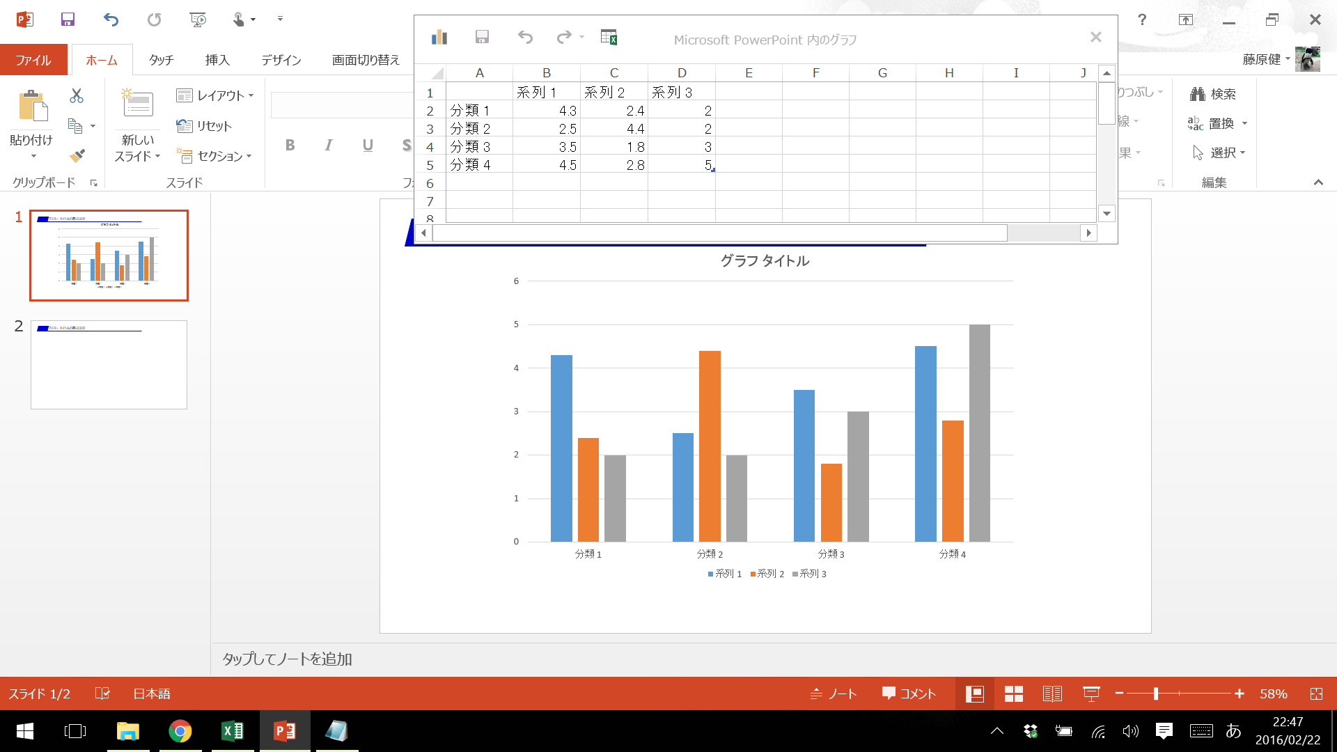 パワーポイントでグラフを作成する方法 Ux Milk