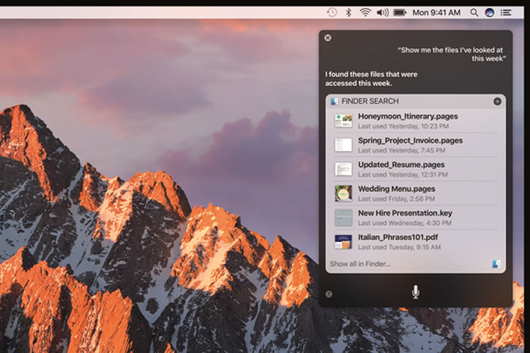 macOS SierraのSiri